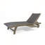 Chaise longue avec plateau coulissant pour la détente et la commodité dans tout espace de vie