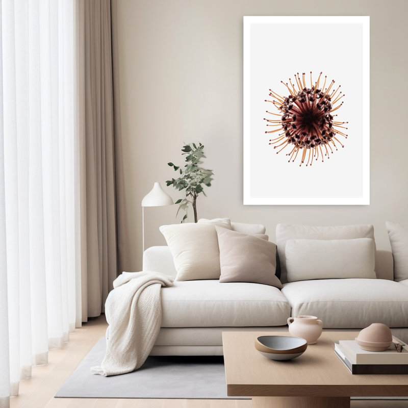Contemporary Art Abstract Contemporary Elegant Flower Nature Art by Shot By Clint - Wrapped Canvas Print