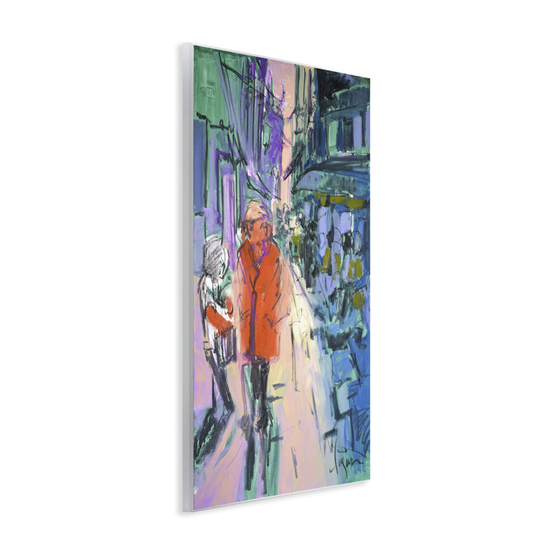 «Strolling City Street Street», art mural par June Erica Vess, H 19 po x l 13 po