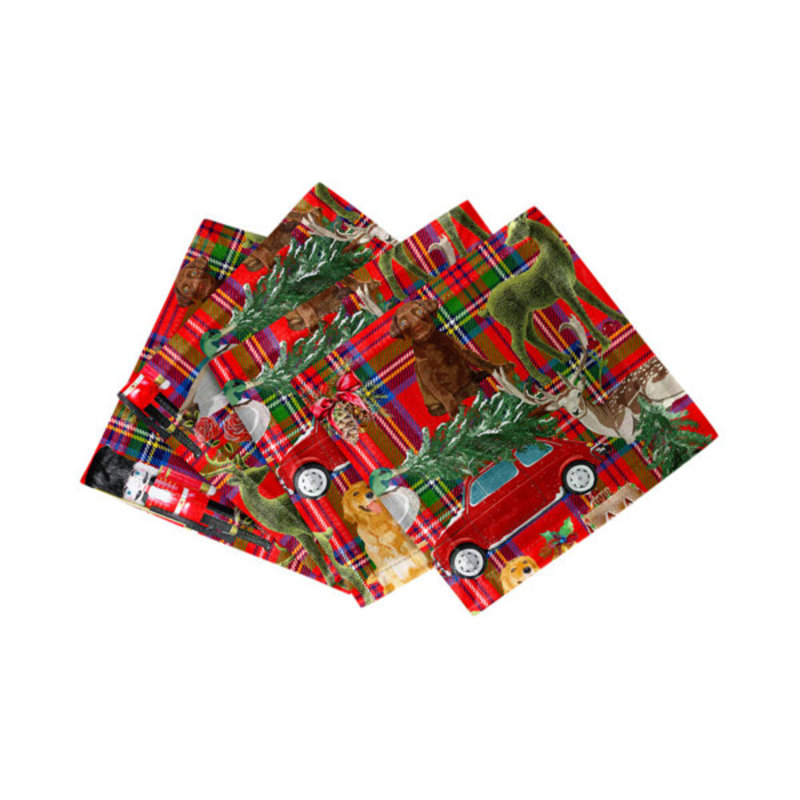 Ensemble de table à carreaux de Noël ultime