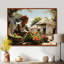 African Vibrant Market III On Canvas Print-1732293636-1689519814