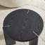 Table basse ronde en bois de chêne noir et pieds en métal noir-1486532153