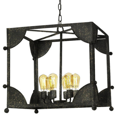 Chelsea 6 - Light Geometric Square Chandelier