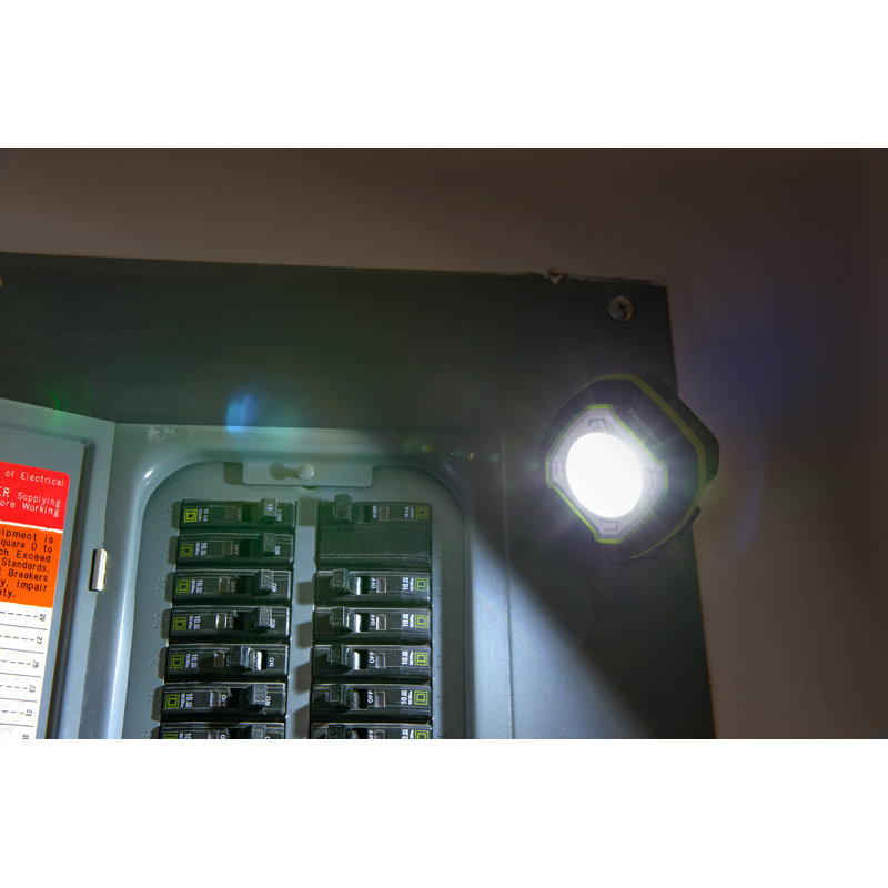 800 Lumen Black Rechargeable LED Spot and Flood Light