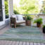 Tapis bleu sarcelle lavable à la machine intérieur / extérieur Xhevrie-539893972