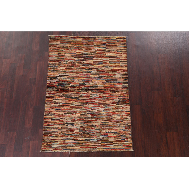 Contemporary Gabbeh Handmade Rug 3x5
