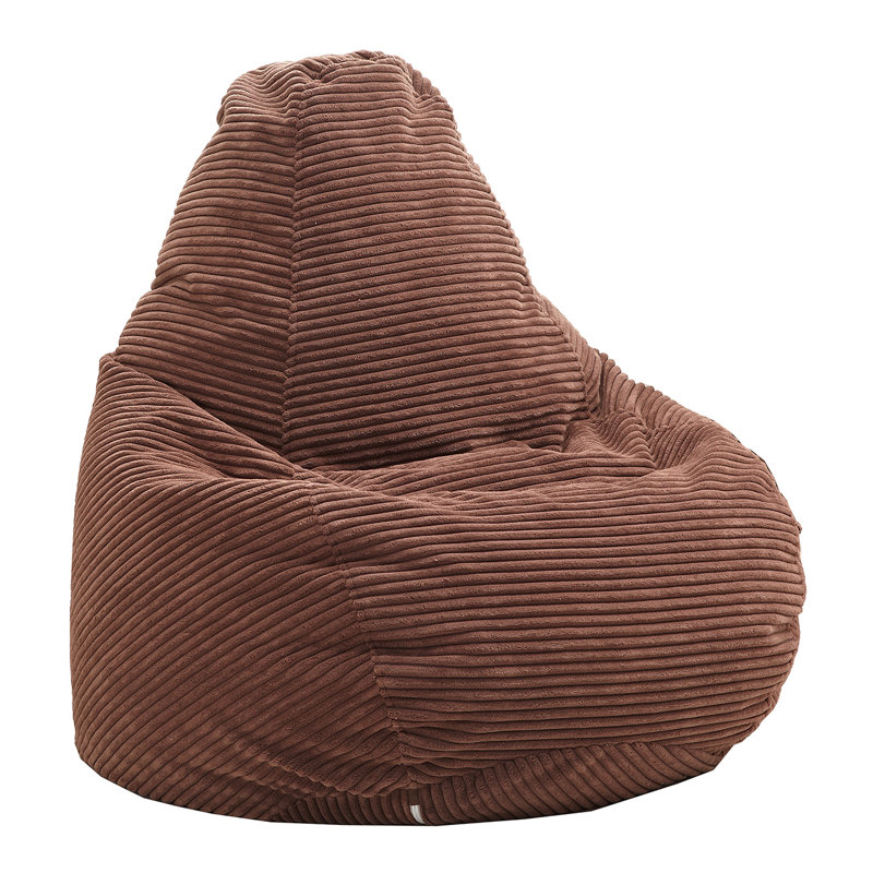 Petit fauteuil à billes et méridienne Orli, Marron foncé