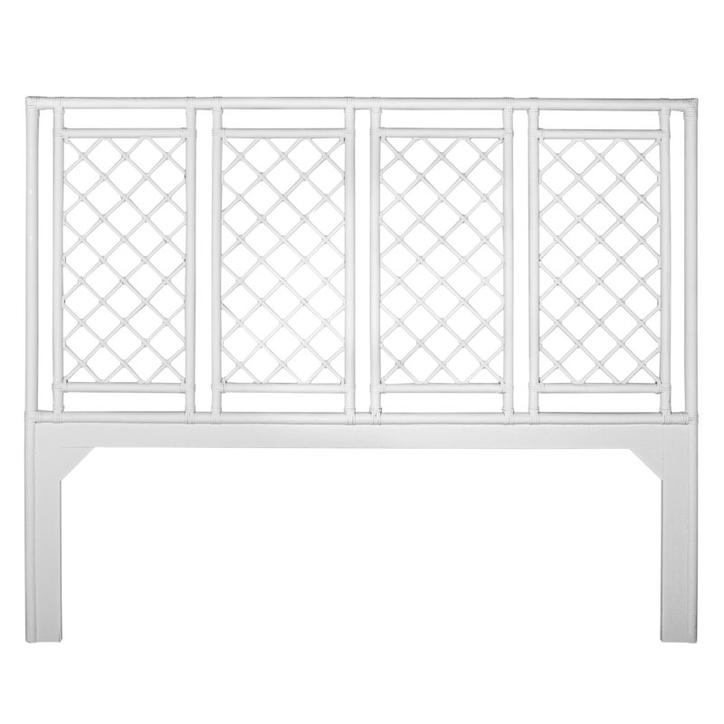 Low Profile Standard Bed, White, Queen