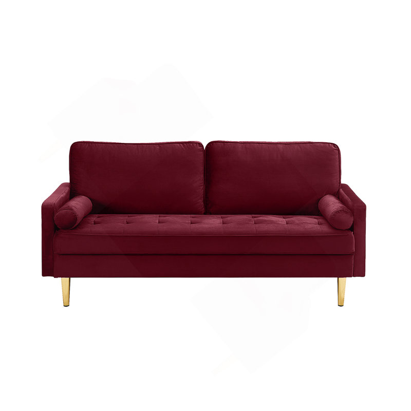 Luxueux canapé en velours avec mousse haute densité et structure en bois de pin durable, parfait pour le confort et le style dans n'importe quel salon