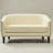 Boney Tufted Faux Leather Upholstered Small Loveseat-2000466199