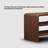 Simple white wax wood shoe changing stool 8 - Pair Solid Wood Shoe Storage Bench