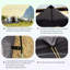 Camping familial pour 5 personnes avec crochet pour lampe, noir