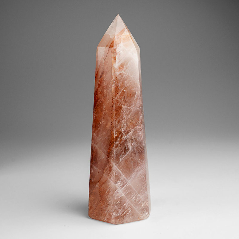 Genuine Polished Strawberry Quartz Point (.9 Lbs)