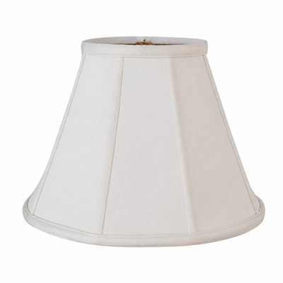 Abat-jour en satin blanc cassé 18 po Empire