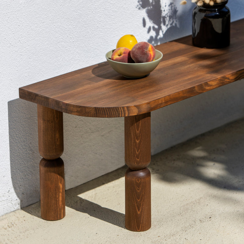 Haslet Unfinished TV Stand, Walnut