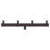 Low Profile Bullhorn Mounting Bracket With 4 Tenons Inline For 2 3/8 Inch Pole Top Tenon
