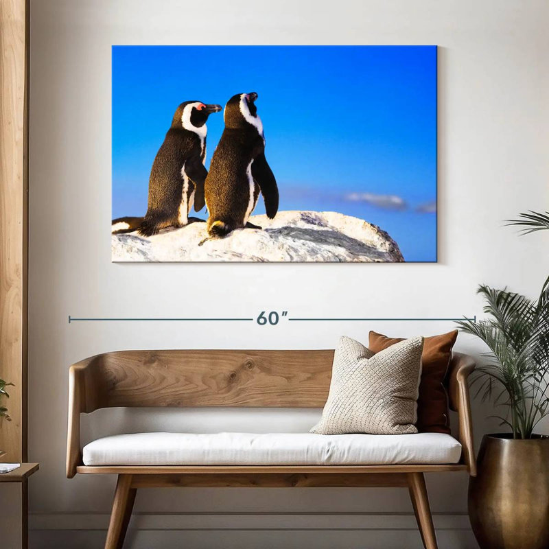 Brampt Penguin Sweethearts, 32" H x 48" W