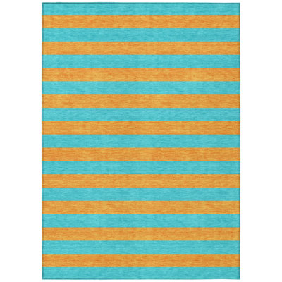 Abdulkarim Striped Machine Washable Area Rug