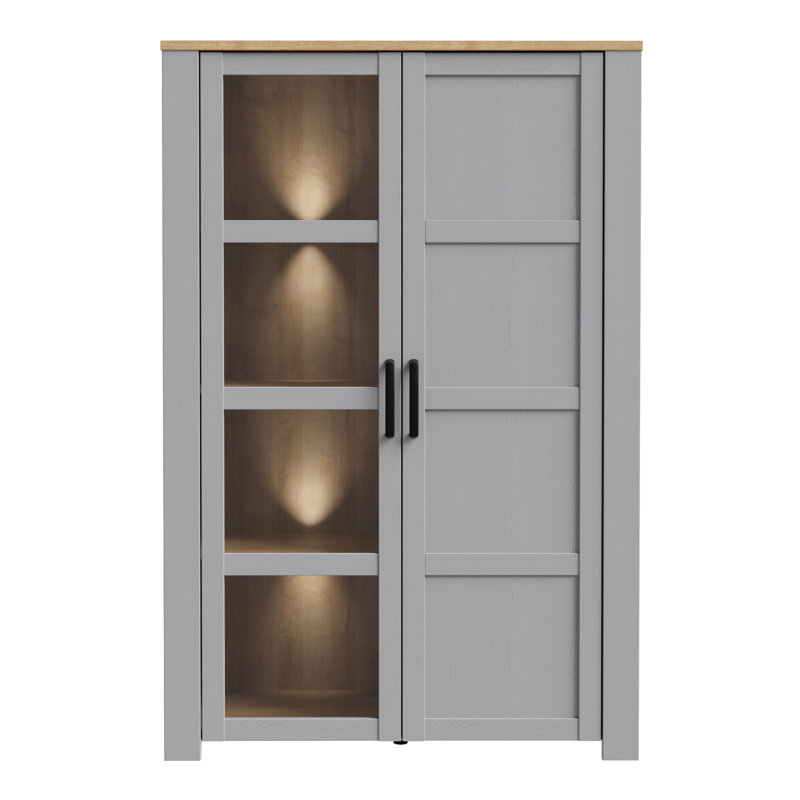 Akenzie Display Cabinet, Yes, Grey