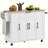 Rolling Kitchen Cart with Drawer, Spice Rack, Towel Rack