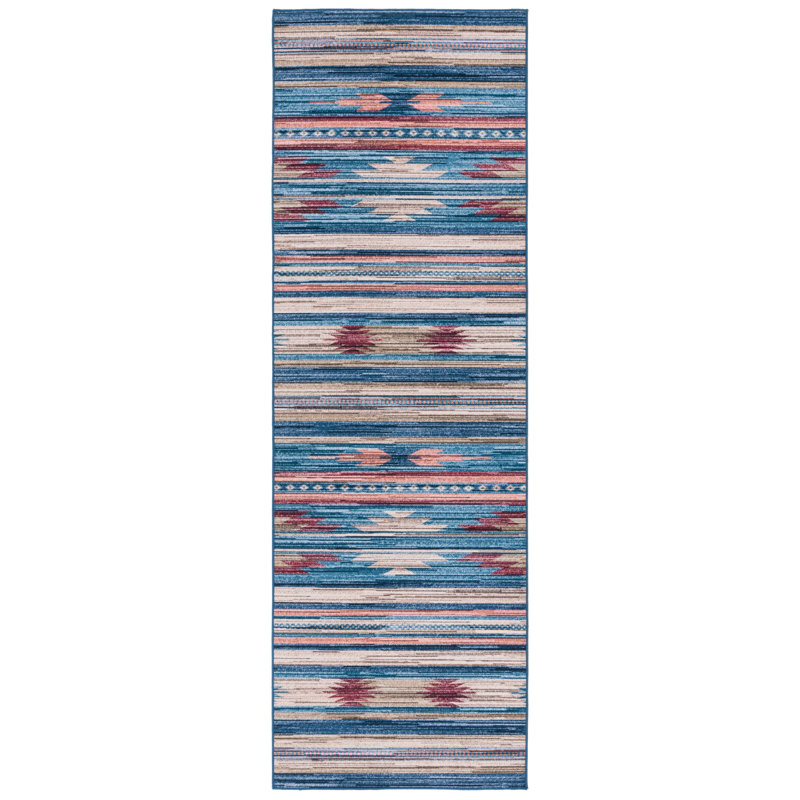 Kiarno Performance Machine Washable Southwestern Rug, Runner 2'6" x 8'