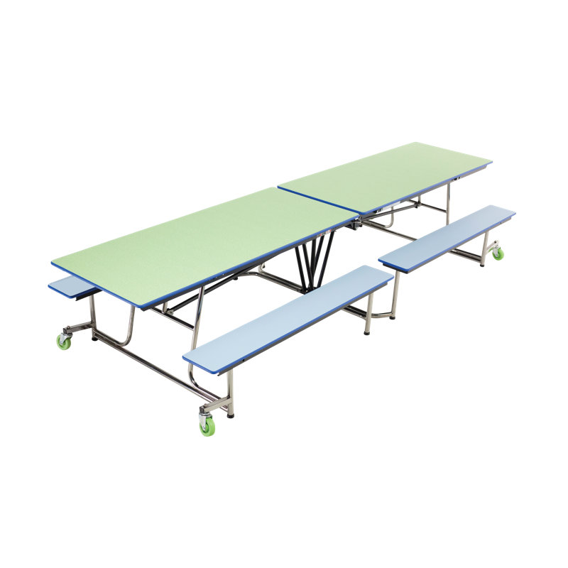 AmTab Manufacturing Corporation Rectangle Bench Cafeteria Table, 145" L x 30" W