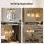 Luminaire de meuble-lavabo vintage doré avec abat-jour en cristal-702566603