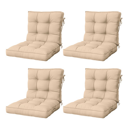 Anjelyka 21"W X 21"D Outdoor Cushions Indoor And Outdoor Seat/Back Cushion, Upgraded Filled Patio Chair Cushions