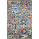 Transitional One-of-a-Kind Rectangle 3'1" X 4'9" Hand Knotted Area Rug