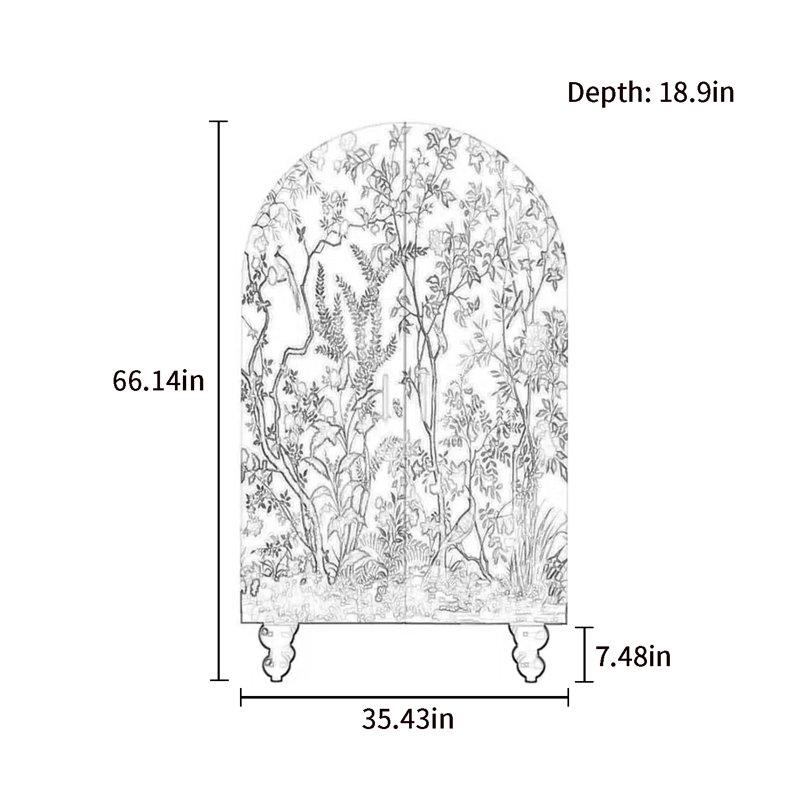 Armoire moderne à double porte minimaliste