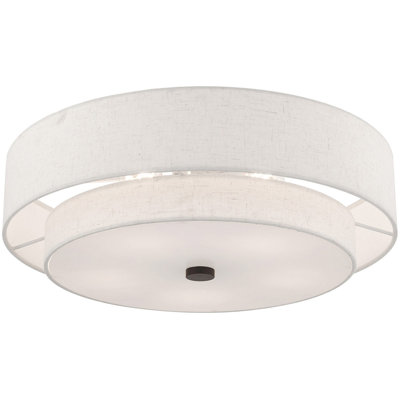 Carlishia Glass Flush Mount