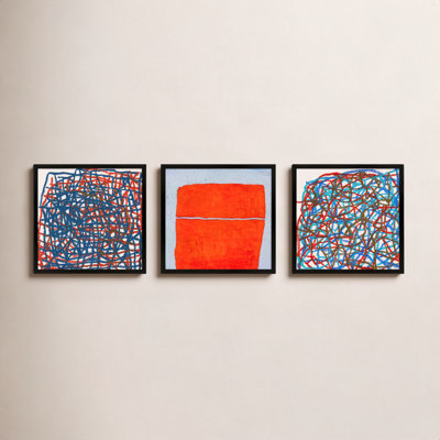 Tangerine. Set Of 3 by Stephanie Dennis