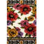 Tapis décoratif multicolore à motif floral rose-1916091446