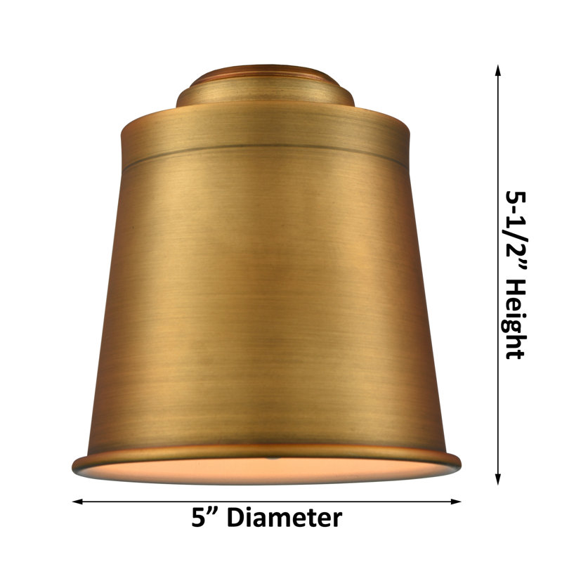 Lavender Hill 1 - Light Single Pendant, Brushed Brass, Brushed Brass, 6 Watt Vinage LED Bulb