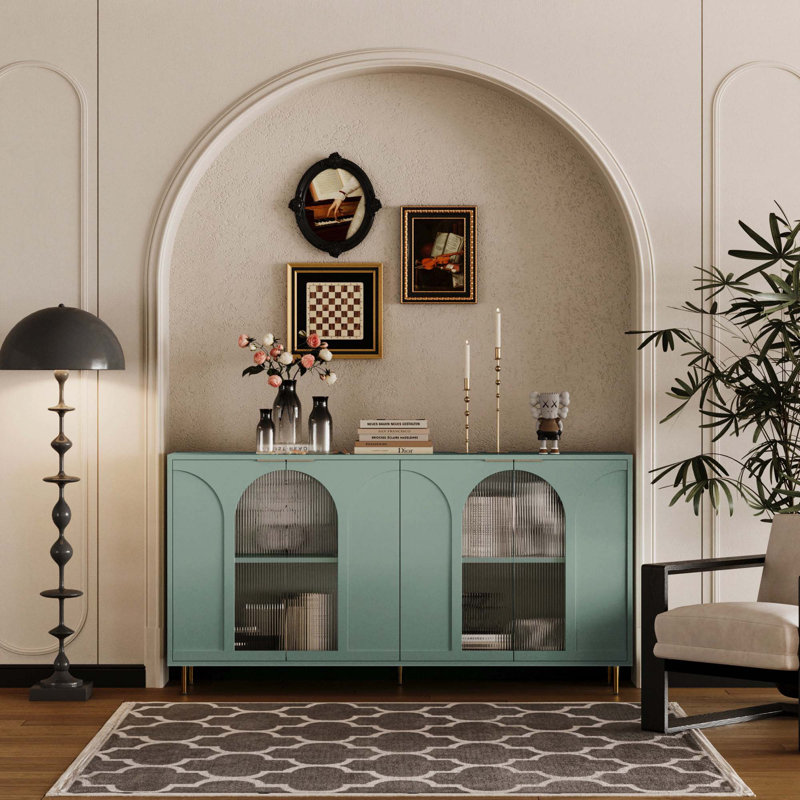 Buffet buffet 4 portes 4 portes, Vert menthe