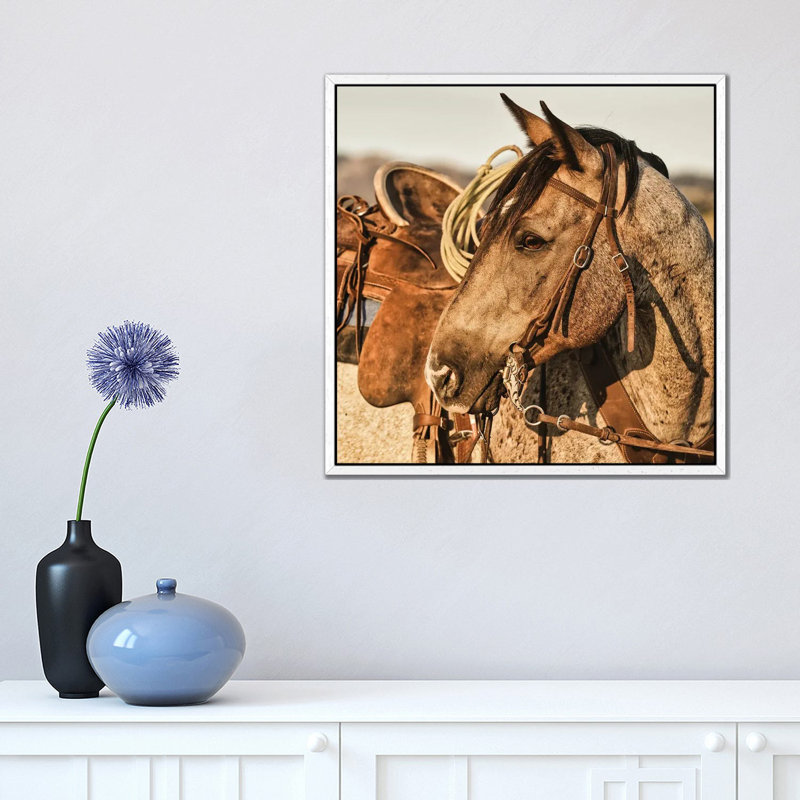 South Farm by Dan Hobday - Floater Frame Painting on Canvas
