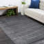 Cordi Hand Knotted Striped Area Rug in Gray-76950922