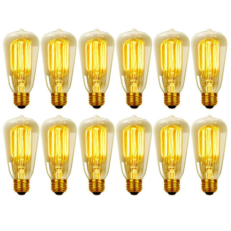 40 Watt, A19 Incandescent Dimmable Light Bulb, Warm White (2200K) E26/Medium (Standard) Base