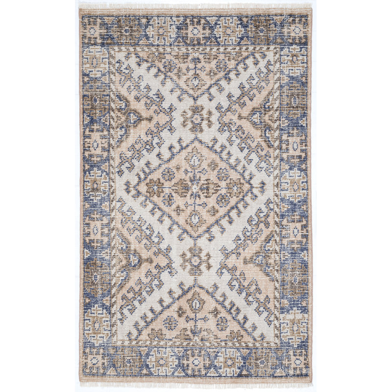 Tapis rouille / ivoire touffeté à la main Chalet, Rectangle de 5 pi x 8 pi