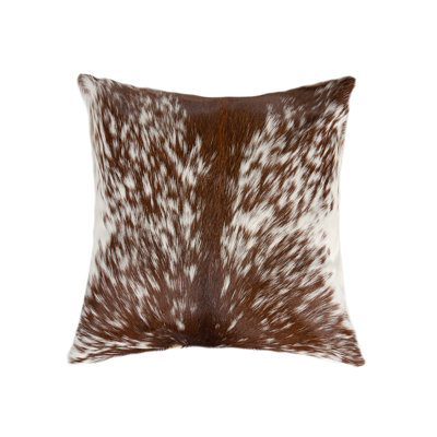 Coussin Torino 1 pièce | Brun et blanc | 18 po x 18 po