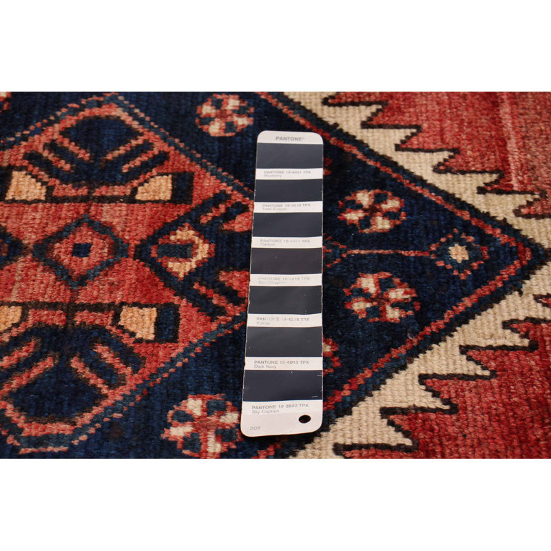 Tapis de couloir unique en laine 3 pi 3 po x 9 pi 8 po Anadol - rouge