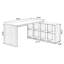 Bureaux noirs en bois massif en forme de L-107659465-107659462