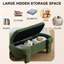 Banc ottoman de rangement en chenille de 124 cm-1556448794