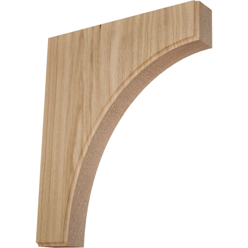 1 3/4"W x 10"D x 12"H Clarksville Bracket, Red Oak (6-Pack), Red Oak, 1.75" W x 10" D x 12" H