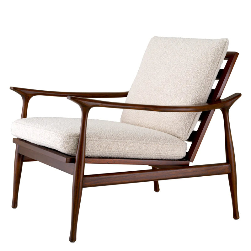 Manzo Armchair, Brown, Brown