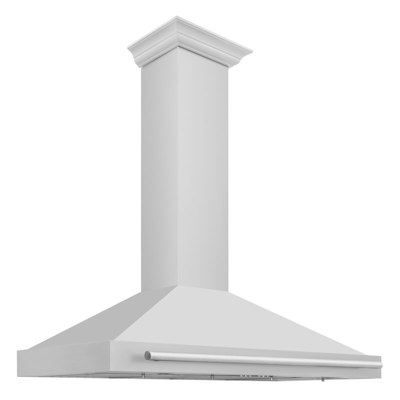48" 400 CFM Ducted Wall Mount Range Hood, Stainless Steel