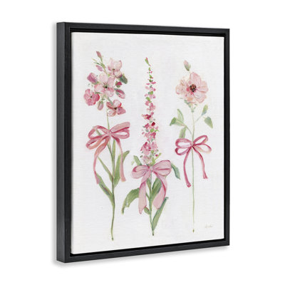 Cadre flottant à branches roses Pink Cottage, design par Sally Swatland