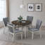 Badgery 41.7" Round Dining Table with Solid Wood Frame