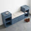 Banc pour vestibule peu encombrant - Range-chaussures, tiroirs et compartiments de rangement dans une seule unité-1137439195