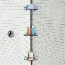 Dracelo 11.8 in. W x 4.1 in. D x 24.8 in. H Bronze Shower Caddy Hanging Over Shower Organizer